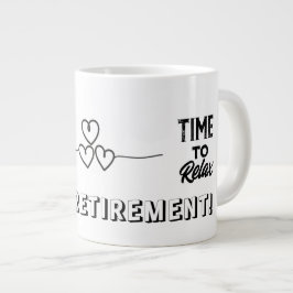 Pensioen Mok, tijd om te ontspannen Gift Extra Grote Beker