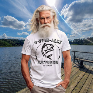 Pensioen O-vis-ally Fetired Funny Gevist Gift T-shirt