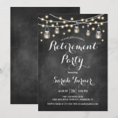 Pensioen partij - schoolbord kaart (Voorkant / Achterkant)