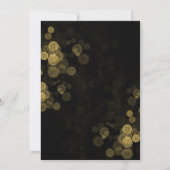Pensioen Party Gold Confetti Save the Date Kaart (Achterkant)