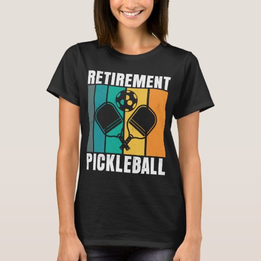 Pensioen pickleball t-shirt (Voorkant)