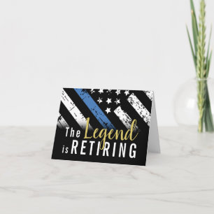 Pensioen Politie Blauwe Lijn Vlag Handhaving Kaart