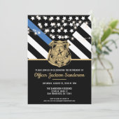 Pensioen Politieagent Kaart (Staand voorkant)