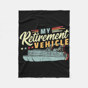 Pensioen Pontoon Boat Captain I Old Man Pontoon Fleece Deken