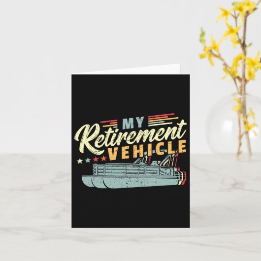 Pensioen Pontoon Boat Captain I Old Man Pontoon Kaart (Gele Bloem)