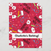 Pensioen rustperiode verpleegster Rood Kaart (Voorkant / Achterkant)