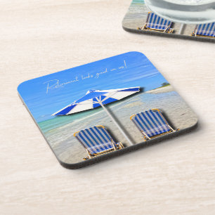 Pensioen staat ons goed! Sanibel Island Beach Bier Onderzetter