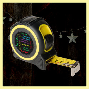 Pensioen Succes Beste wensen Naam, Gift Tool Rolmaat