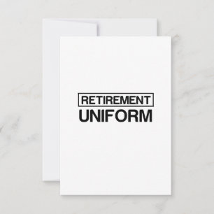 PENSIOEN UNIFORM BEDANKKAART