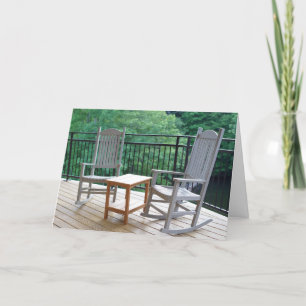 Pensioen van schommelstoelen kaart