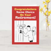 Pensioen van slotenmaker kaart (Gele Bloem)