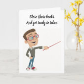 ** PENSIOEN ** VOOR JE FAVORIETE "LERAAR" KAART (Gele Bloem)