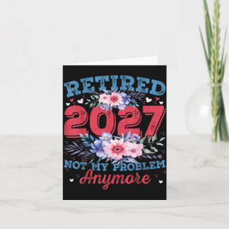 Pensioen voor vrouwen 2027 Gepensioneerd 2027 Roze Kaart