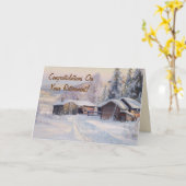 Pensioen voor winterhutten kaart (Gele Bloem)