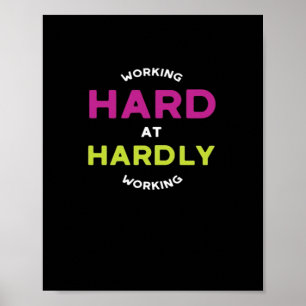 Pensioen werkt hard bij nauwelijks overmaats werke poster
