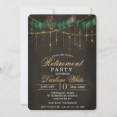 Pensioen Winter Vakantie Party uitnodiging (Voorkant)