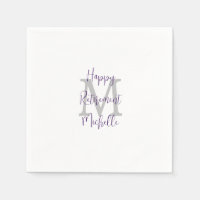 Pensioen Witte Paarse Bourgogne Naam Monogram