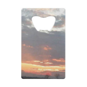 Pensioen zonsondergang foto nieuwe start kredietkaart flessenopener