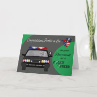 Pensioen, zwager, politie-Wenskaart