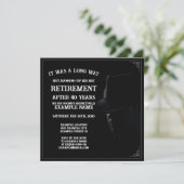 Pensioenaankondiging met Cowboy in Halve Schaduw (Staand voorkant)