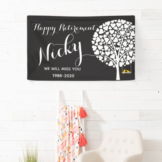 Pensioenbanner gepersonaliseerd spandoek (Insitu)