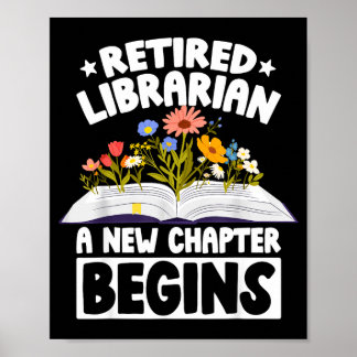 Pensioenbibliothecaris nieuw hoofdstuk begint pens poster