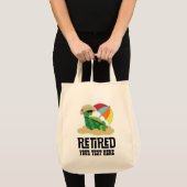 Pensioencadeau op maat gepersonaliseerd in ruste tote bag (Voorkant (product))