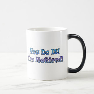 Pensioencadeaus en T-shirts met pensionering Magische Mok
