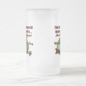 Pensioencadeaus en T-shirts met pensionering Matglas Bierpul (Center)