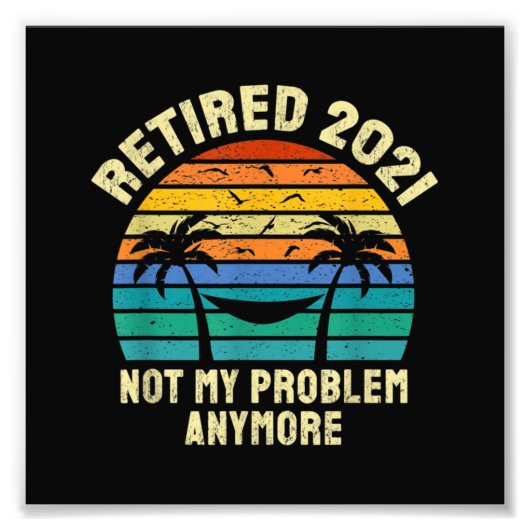 Pensioencadeaus  in ruste 2021 foto afdruk (Voorkant)