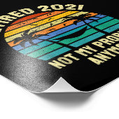 Pensioencadeaus  in ruste 2021 foto afdruk (Hoek)