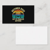 Pensioencadeaus  in ruste 2021 notitiekaartje (Voorkant / Achterkant)