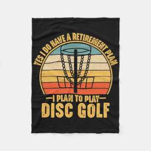 Pensioencadeaus voor discgolfers Grappige discgolf Fleece Deken