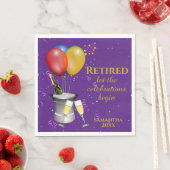 Pensioencering Paars papier Servet (Insitu)