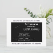 Pensioenfeest "Het wordt tijd" Zwart-wit Kaart (Staand voorkant)