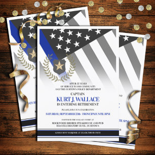 Pensioenfeest Politieagent Kaart