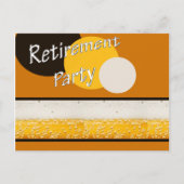 pensioenfeest uitnodiging briefkaart (Voorkant)