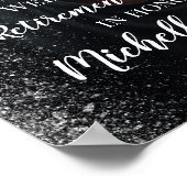 Pensioenfeest welkomstbord met foto poster (Hoek)