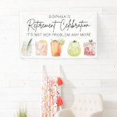 Pensioenfeestbanner, grappige pensioenpartij spandoek (Insitu)