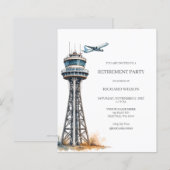 Pensioenfeestje luchtverkeersleider (Voorkant / Achterkant)