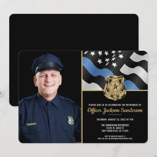 Pensioenfoto van politieagent bij de politie kaart