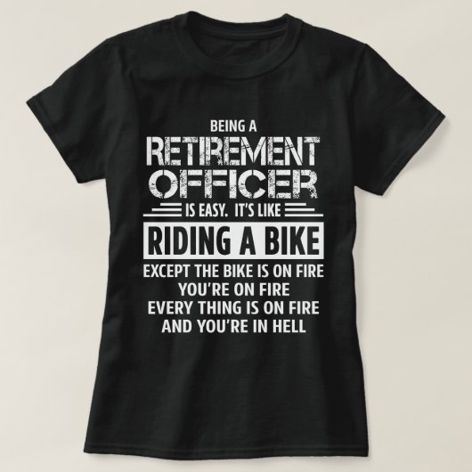 Pensioenfunctionaris T-shirt (Design voorkant)