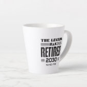 Pensioengeschenk voor Coworker Custom Latte Mok (Rechterhoek)