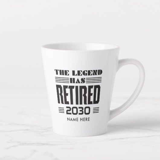 Pensioengeschenk voor Coworker Custom Latte Mok (Rechts)