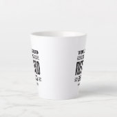 Pensioengeschenk voor Coworker Custom Latte Mok (Voorkant)