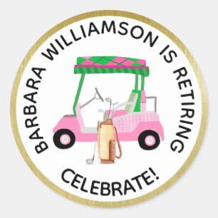 PensioenGolf Thmet bijzondere rechten Ronde Sticker