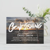 PensioenGone Vissen Summer Beach Sunset Kaart (Staand voorkant)