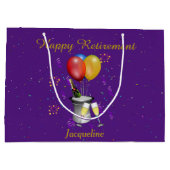 Pensioenkoorts Paars mousserende wijn Groot Cadeauzakje (Achterkant)