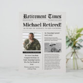 Pensioenkrant teken Gift Militair Briefhoofd (Staand voorkant)