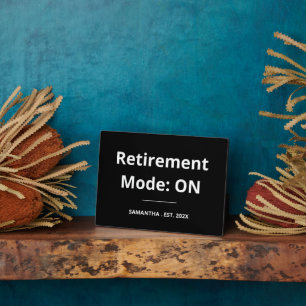 Pensioenmodus: FUNNY Pensionering AAN Fotoplaat